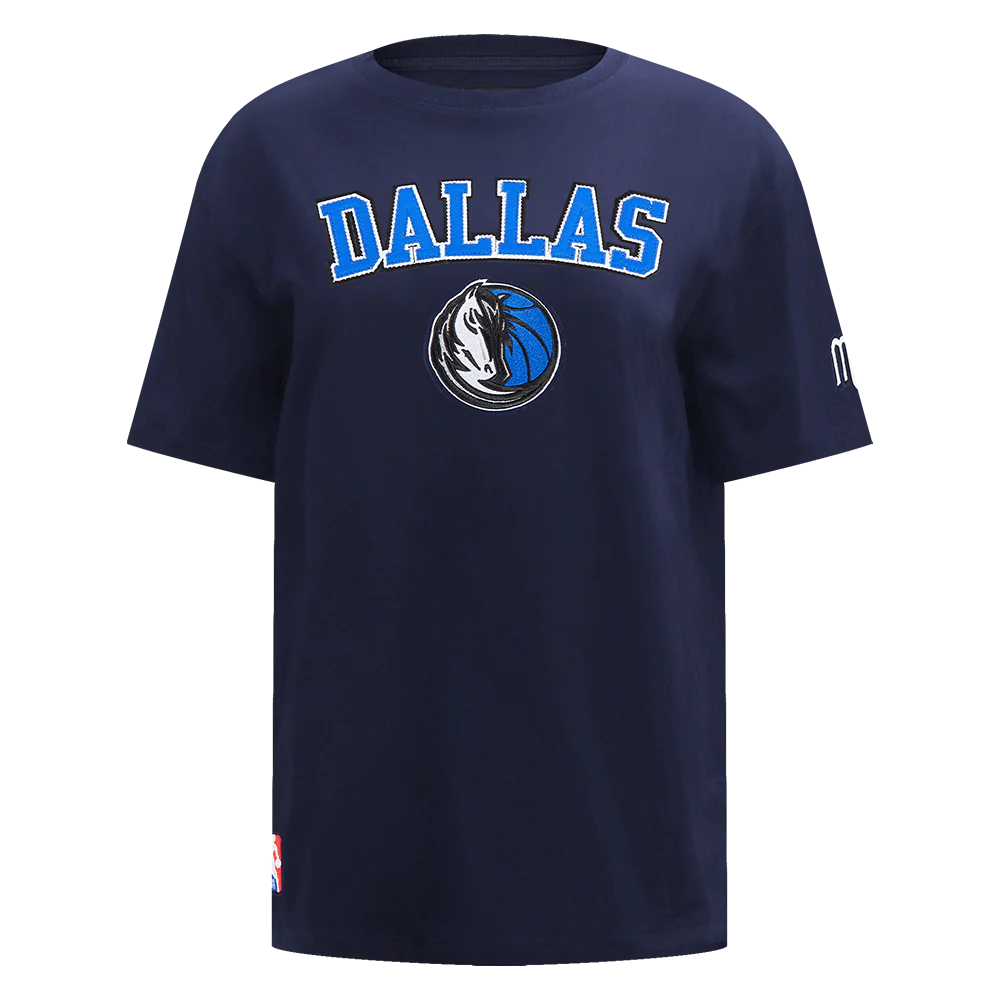 NBA DALLAS MAVERICKS CLASSIC WIND WOMEN'S CTN BF TEE (MIDNIGHT NAVY)