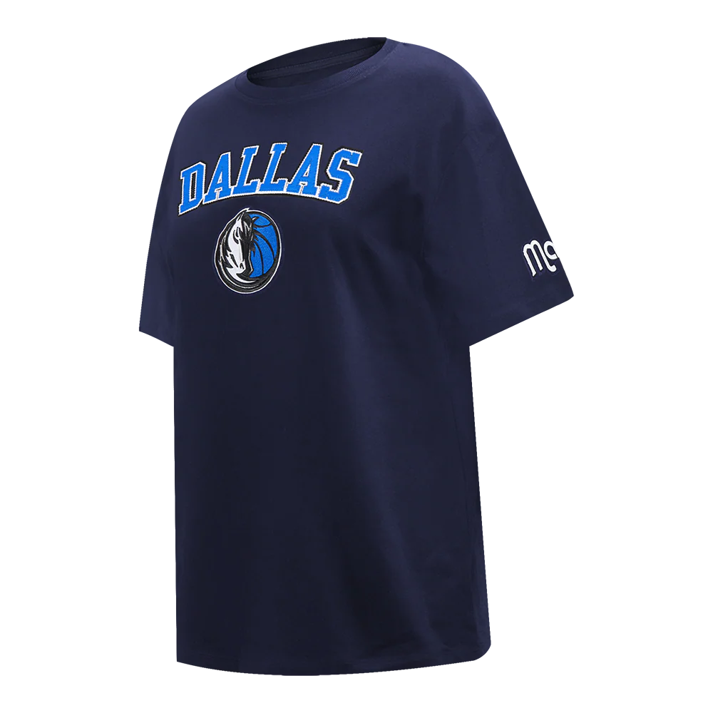 NBA DALLAS MAVERICKS CLASSIC WIND WOMEN'S CTN BF TEE (MIDNIGHT NAVY) - Image 2