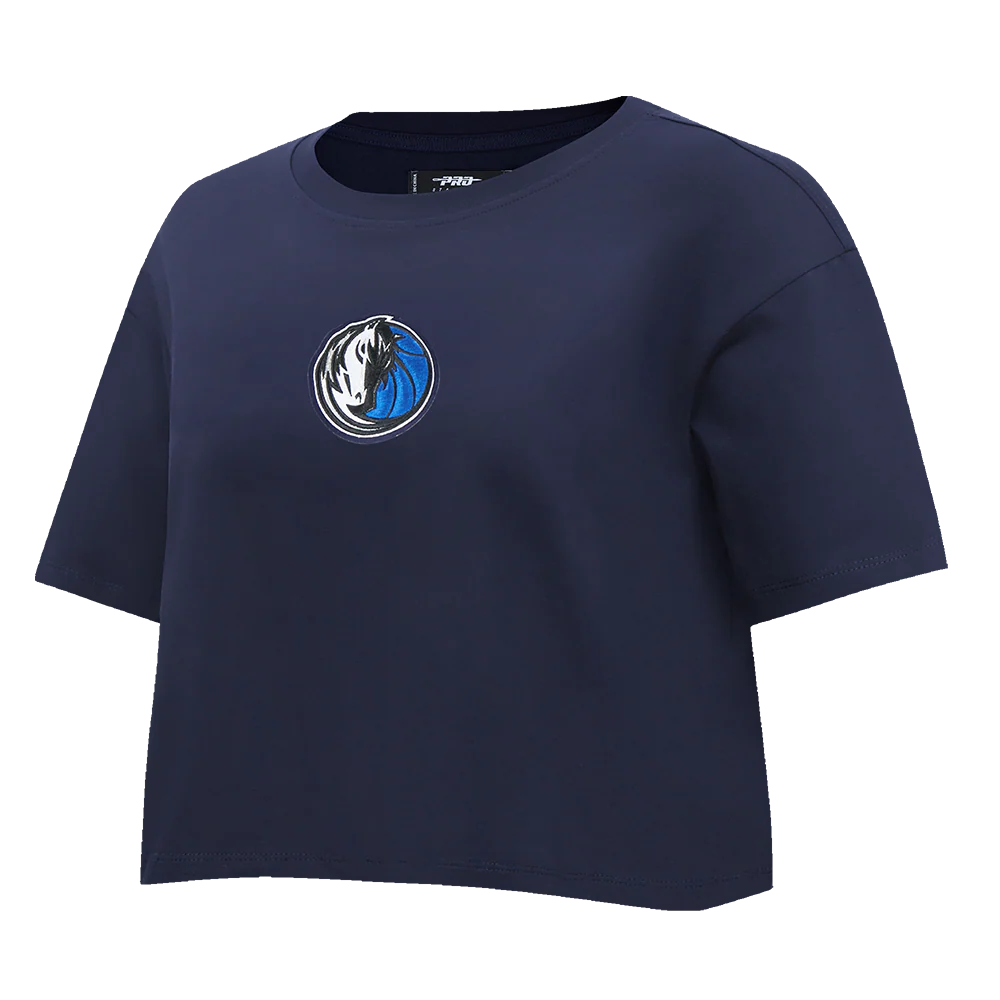 NBA DALLAS MAVERICKS WINGSPAN WOMEN'S SJ BOXY TEE (MIDNIGHT NAVY) - Image 4