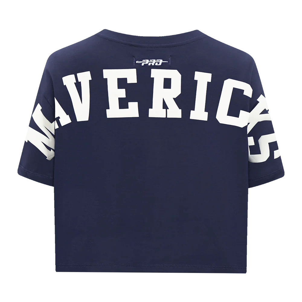 NBA DALLAS MAVERICKS WINGSPAN WOMEN'S SJ BOXY TEE (MIDNIGHT NAVY) - Image 5