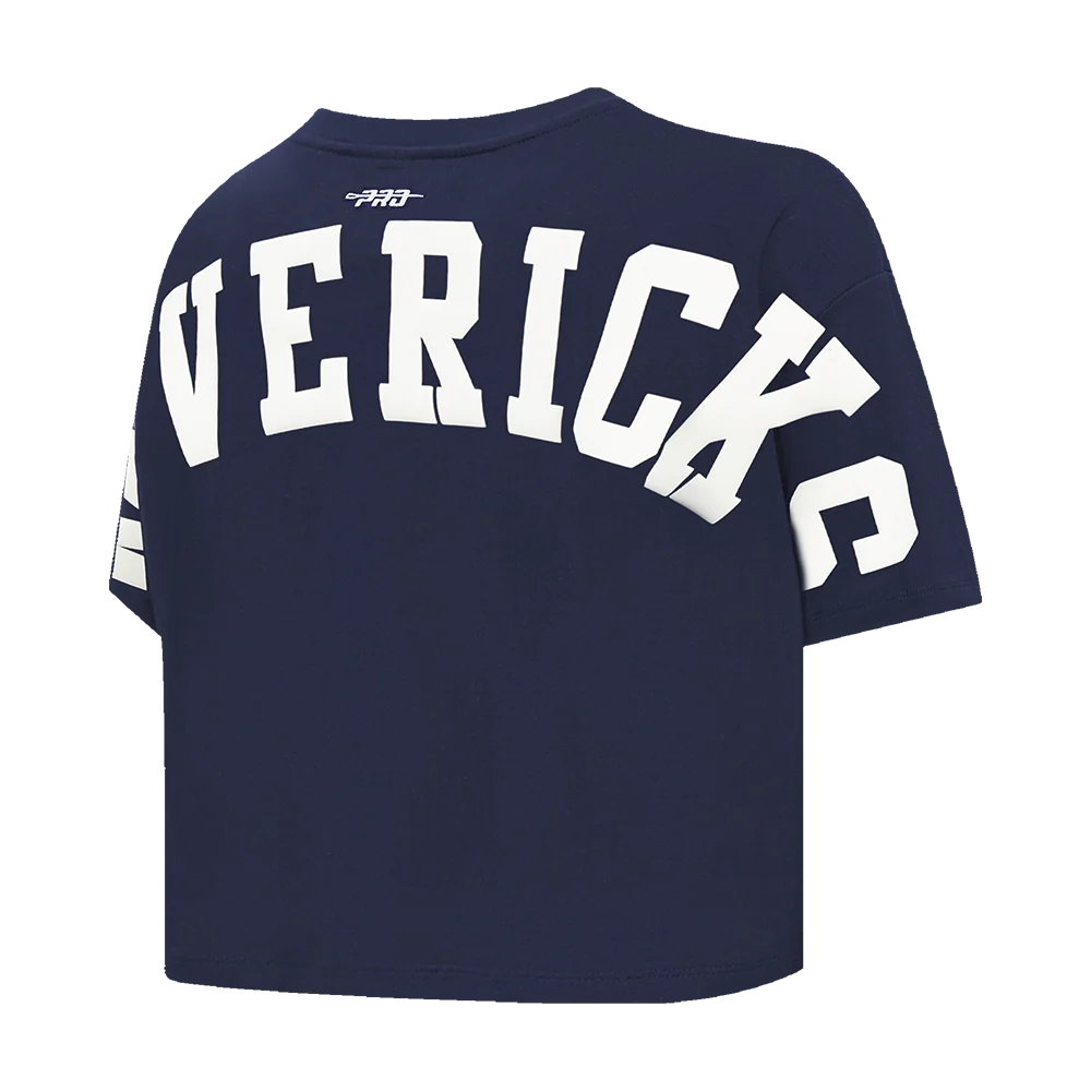 NBA DALLAS MAVERICKS WINGSPAN WOMEN'S SJ BOXY TEE (MIDNIGHT NAVY) - Image 6
