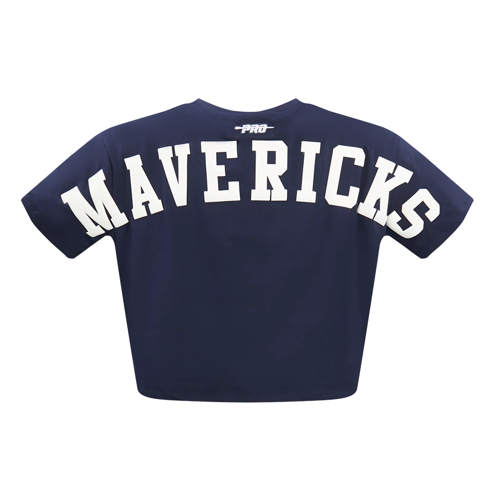 NBA DALLAS MAVERICKS WINGSPAN WOMEN'S SJ BOXY TEE (MIDNIGHT NAVY) - Image 7