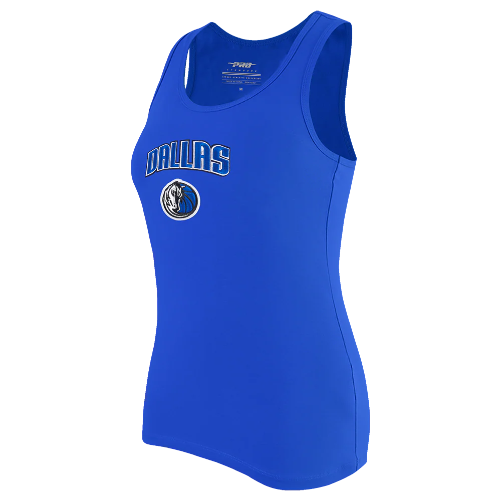 NBA DALLAS MAVERICKS CLASSIC WOMEN'S RELAXED FIT RACERBACK (ROYAL BLUE) - Image 2