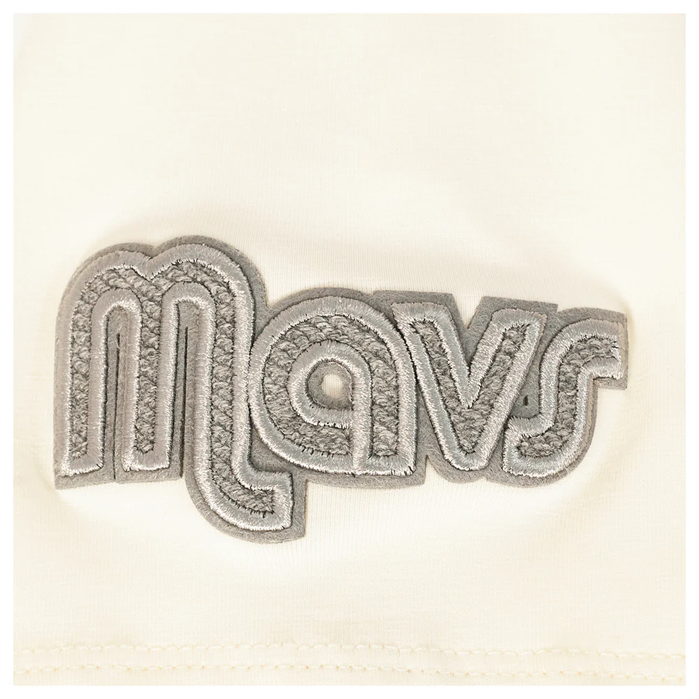 NBA DALLAS MAVERICKS REVERSE FRENCH TERRY WOMEN'S SJ BOXY TEE (EGGSHELL) - Image 5