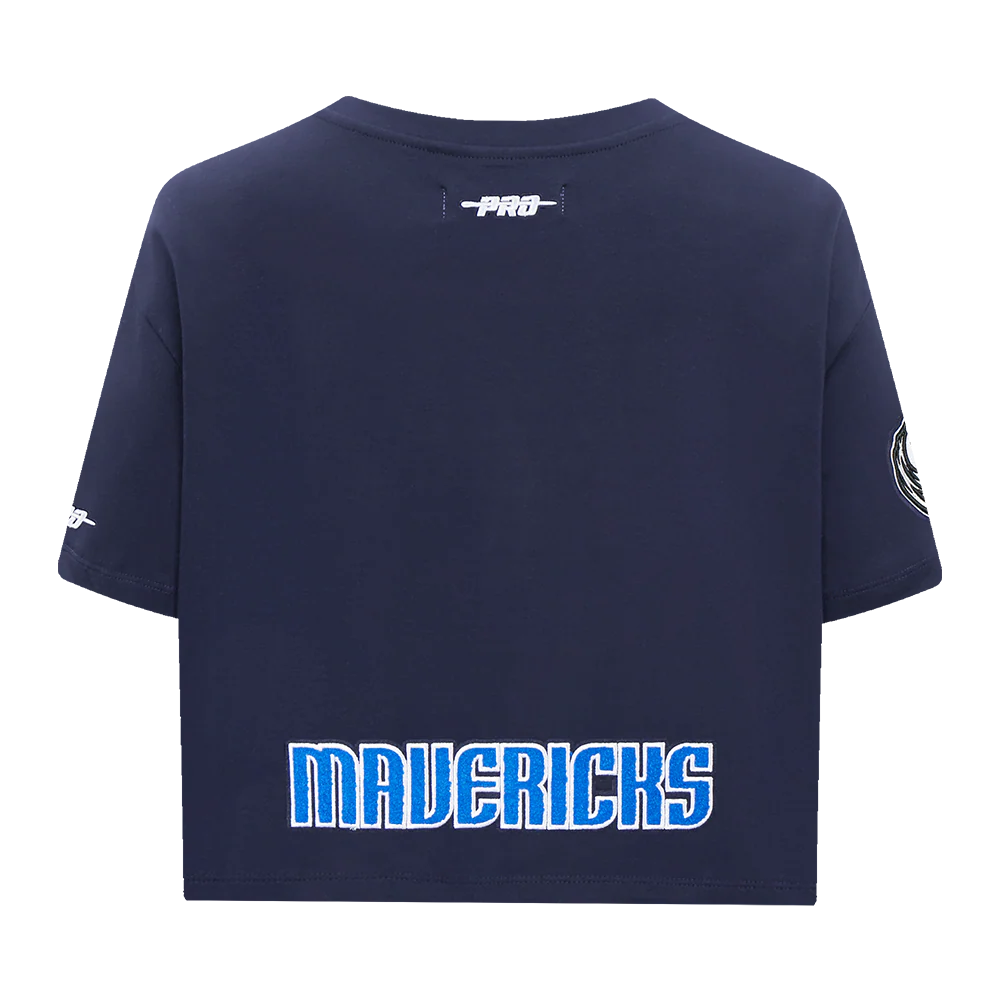 NBA DALLAS MAVERICKS ANTHONY DAVIS #3 CLASSIC PNN WOMEN'S SJ BOXY TEE (MIDNIGHT NAVY) - Image 5