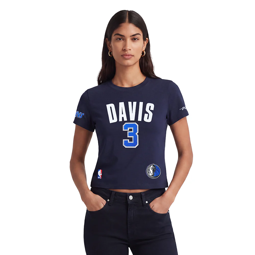 NBA DALLAS MAVERICKS ANTHONY DAVIS #3 CLASSIC PNN WOMEN'S SJ SLIM FIT (MIDNIGHT NAVY)