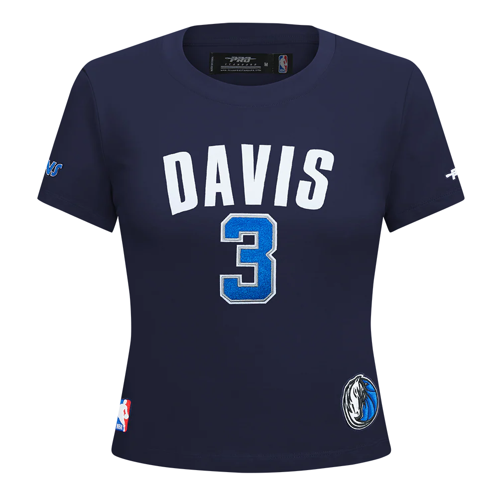 NBA DALLAS MAVERICKS ANTHONY DAVIS #3 CLASSIC PNN WOMEN'S SJ SLIM FIT (MIDNIGHT NAVY) - Image 3