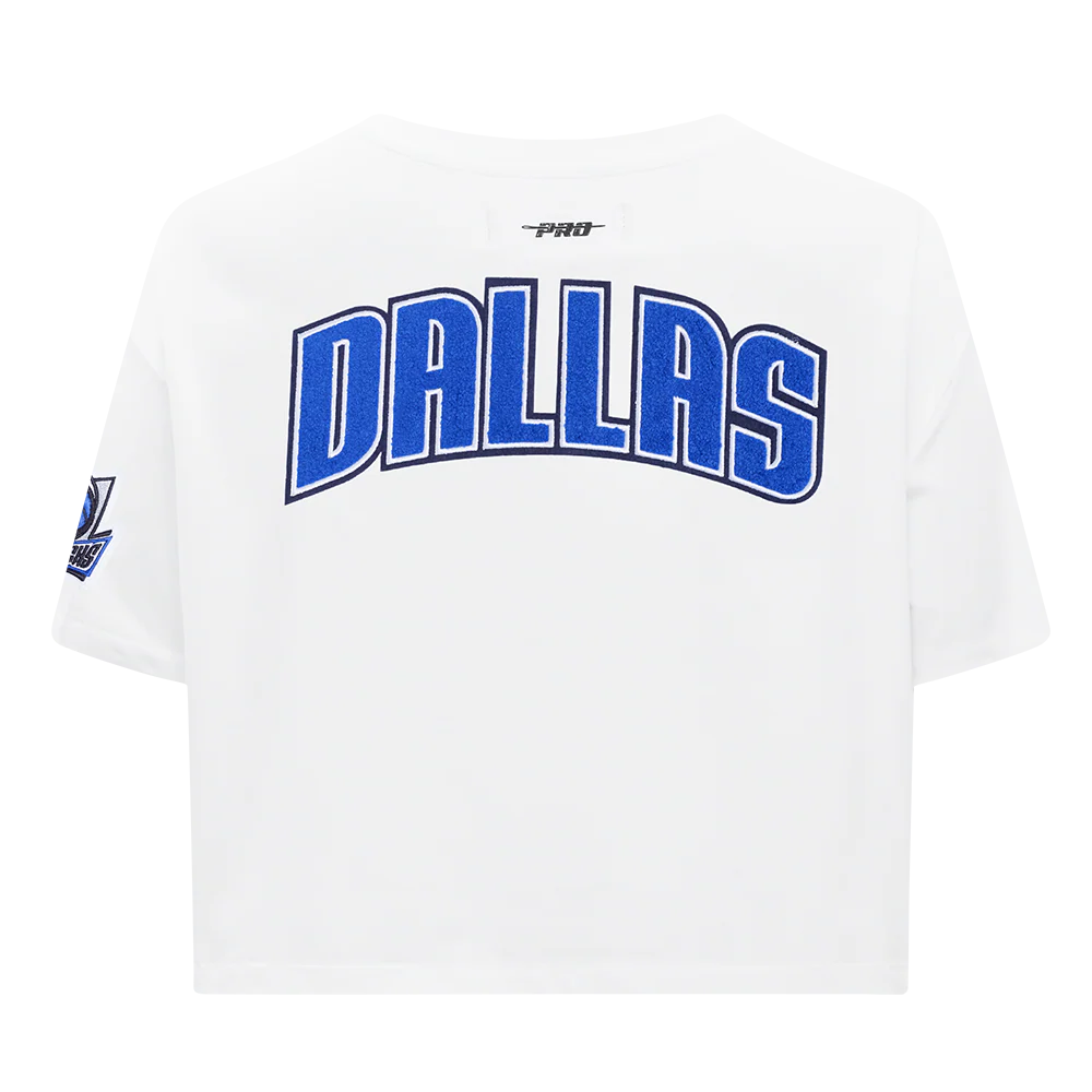NBA DALLAS MAVERICKS CLASSIC WOMEN'S SJ BOXY TEE (WHITE) - Image 5