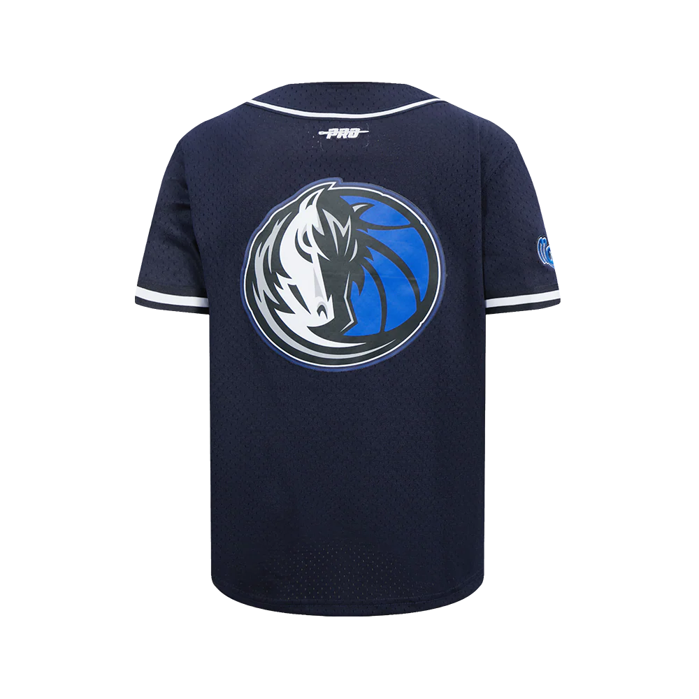 NBA DALLAS MAVERICKS ANTHONY DAVIS #3 CLASSIC PNN BIG BOY'S MESH BUTTON DOWN SHIRT (MIDNIGHT NAVY) - Image 3