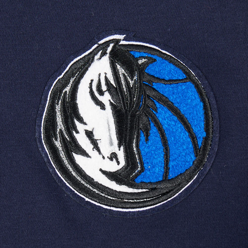 NBA DALLAS MAVERICKS CLASSIC BIG BOYS FLEECE PULLOVER HOODIE (MIDNIGHT NAVY) - Image 5