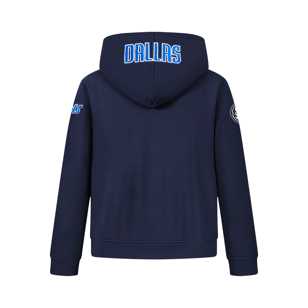 NBA DALLAS MAVERICKS CLASSIC BIG BOYS FLC FZ PO HOODIE (MIDNIGHT NAVY) - Image 3