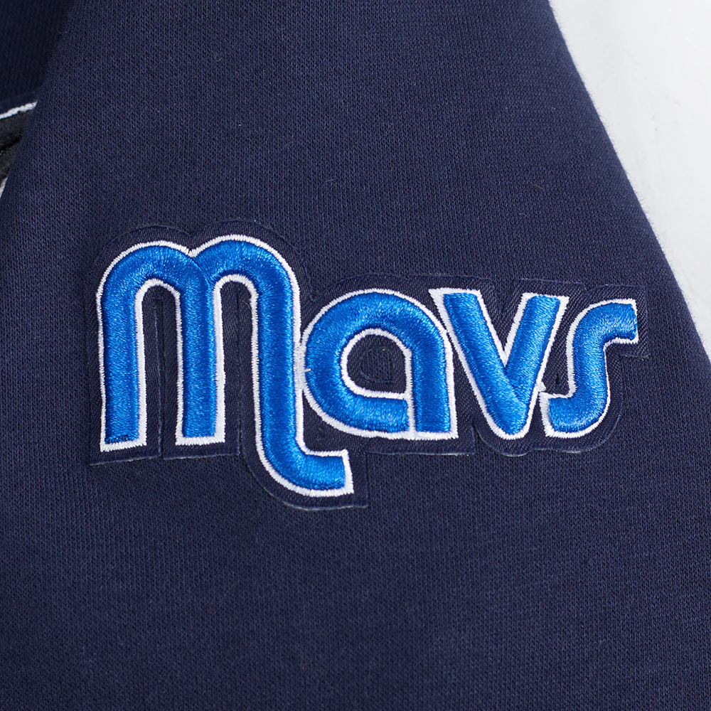 NBA DALLAS MAVERICKS CLASSIC BIG BOYS FLC FZ PO HOODIE (MIDNIGHT NAVY) - Image 6