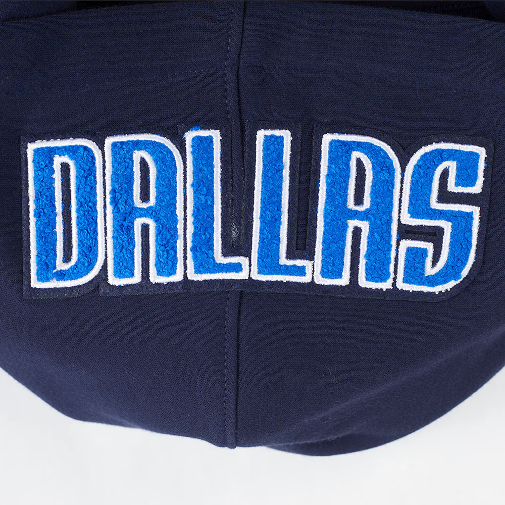 NBA DALLAS MAVERICKS CLASSIC BIG BOYS FLC FZ PO HOODIE (MIDNIGHT NAVY) - Image 8