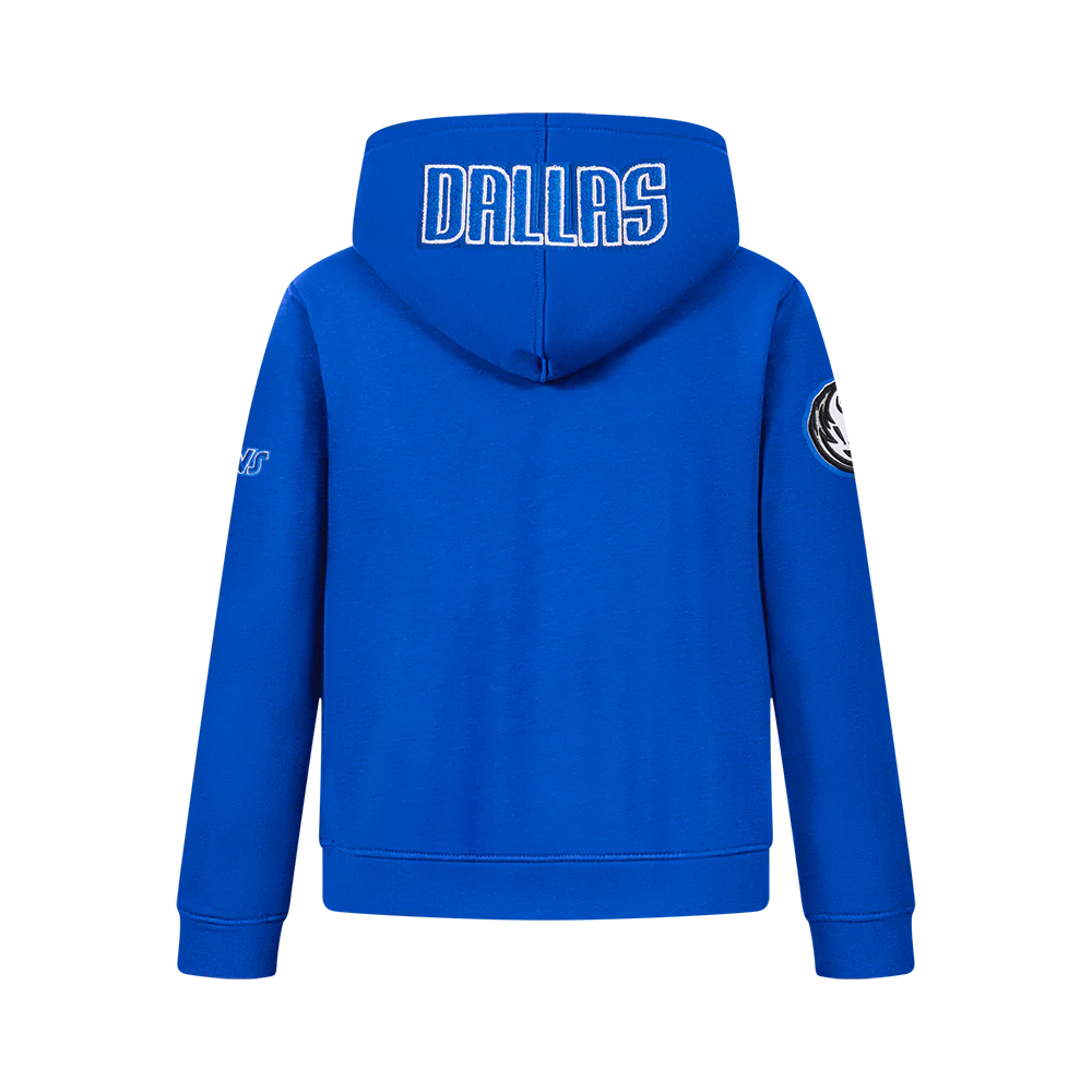 NBA DALLAS MAVERICKS CLASSIC BIG BOYS FLC FZ PO HOODIE (ROYAL BLUE) - Image 3