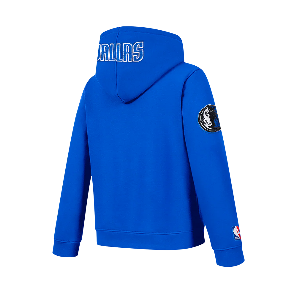 NBA DALLAS MAVERICKS CLASSIC BIG BOYS FLC FZ PO HOODIE (ROYAL BLUE) - Image 4