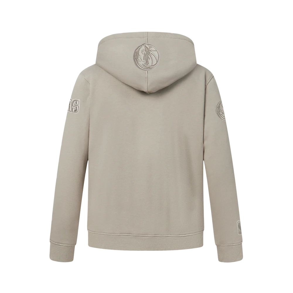 NBA DALLAS MAVERICKS NEUTRAL BIG BOYS FLC PO HOODIE (TAUPE) - Image 3