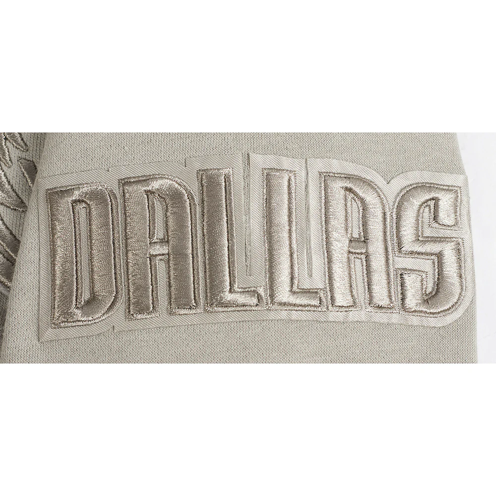 NBA DALLAS MAVERICKS NEUTRAL BIG BOYS FLC PO HOODIE (TAUPE) - Image 6