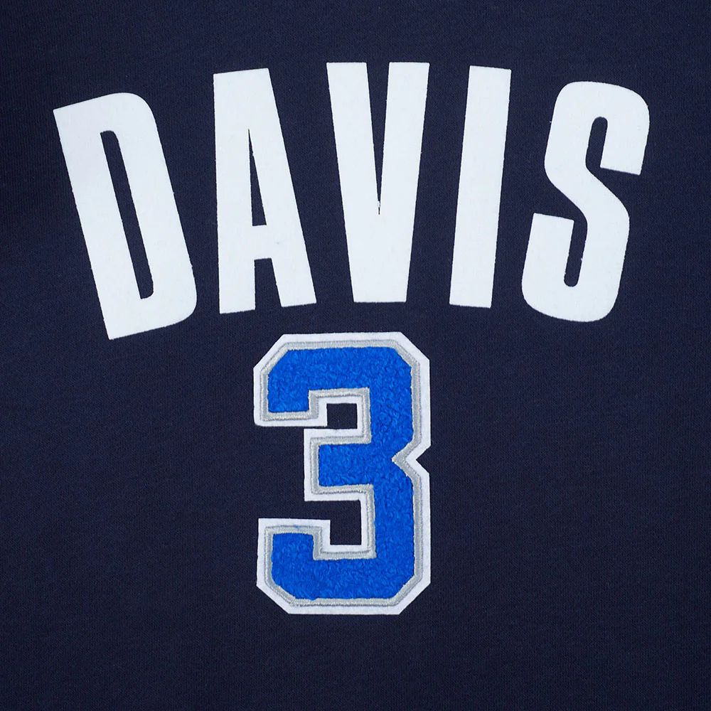 NBA DALLAS MAVERICKS ANTHONY DAVIS #3 CLASSIC PNN BIG BOY'S FLEECE PO H (MIDNIGHT NAVY) - Image 9