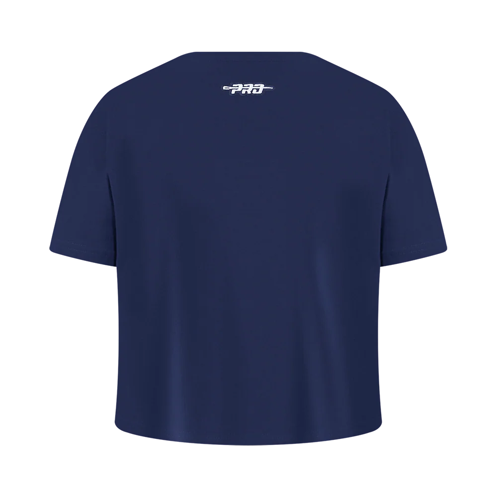 NBA DALLAS MAVERICKS RETRO CLASSIC BIG GIRLS SHORT SLEEVE BOXY TEE (MIDNIGHT NAVY) - Image 3