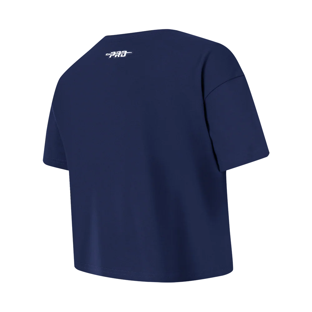NBA DALLAS MAVERICKS RETRO CLASSIC BIG GIRLS SHORT SLEEVE BOXY TEE (MIDNIGHT NAVY) - Image 4