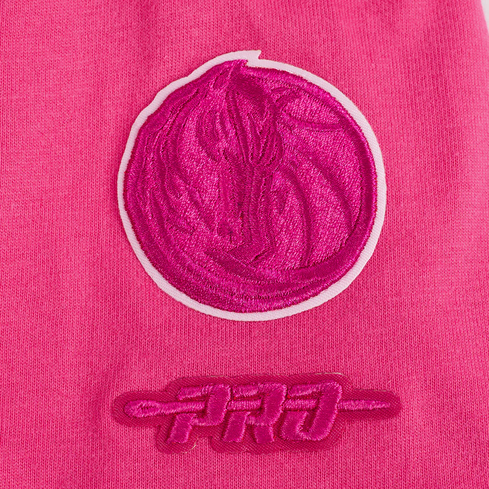 NBA DALLAS MAVERICKS TRIPLE PINK BIG GIRLS SS BOXY TEE (BEETROOT PURPLE) - Image 5