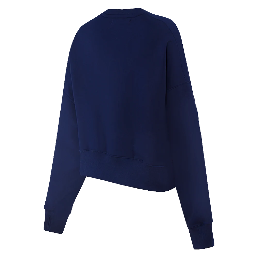 NBA DALLAS MAVERICKS JEWELS WOMEN'S FLC CREWNECK (MIDNIGHT NAVY) - Image 4