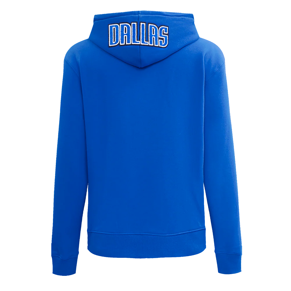 NBA DALLAS MAVERICKS CLASSIC WOMEN'S FLC PO HOODIE (ROYAL BLUE) - Image 3