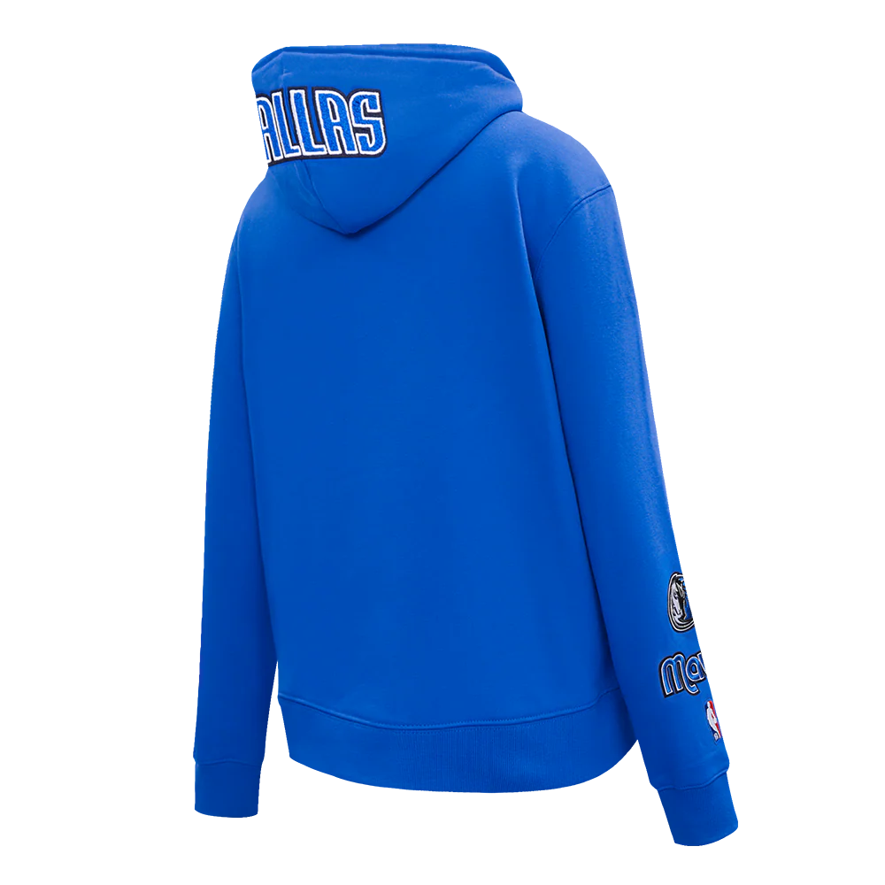 NBA DALLAS MAVERICKS CLASSIC WOMEN'S FLC PO HOODIE (ROYAL BLUE) - Image 4