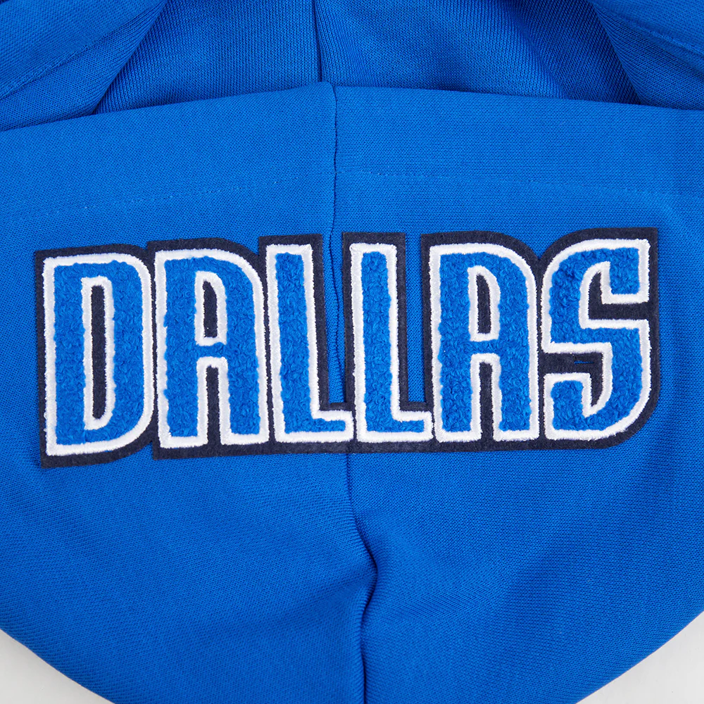 NBA DALLAS MAVERICKS CLASSIC WOMEN'S FLC PO HOODIE (ROYAL BLUE) - Image 7