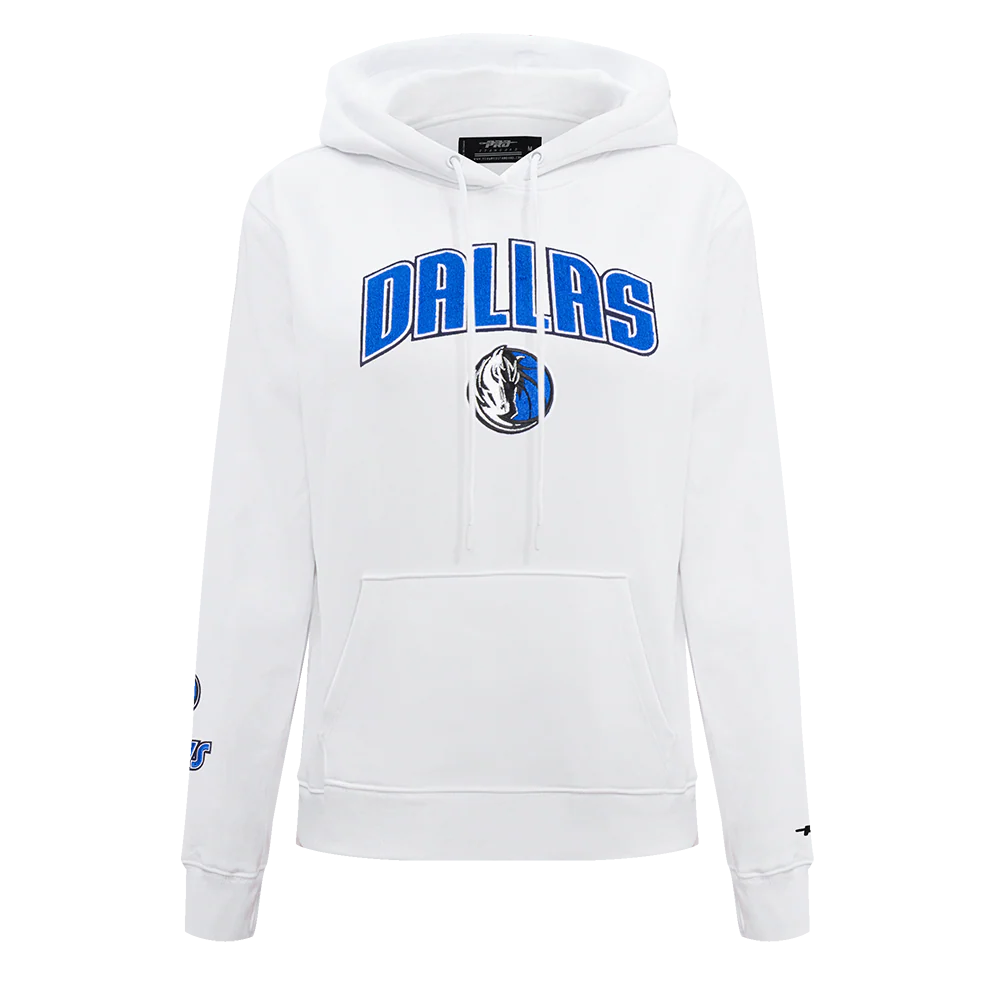 NBA DALLAS MAVERICKS CLASSIC WOMEN'S FLC PO HOODIE (WHITE)