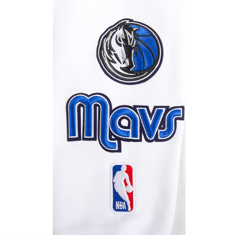 NBA DALLAS MAVERICKS CLASSIC WOMEN'S FLC PO HOODIE (WHITE) - Image 6