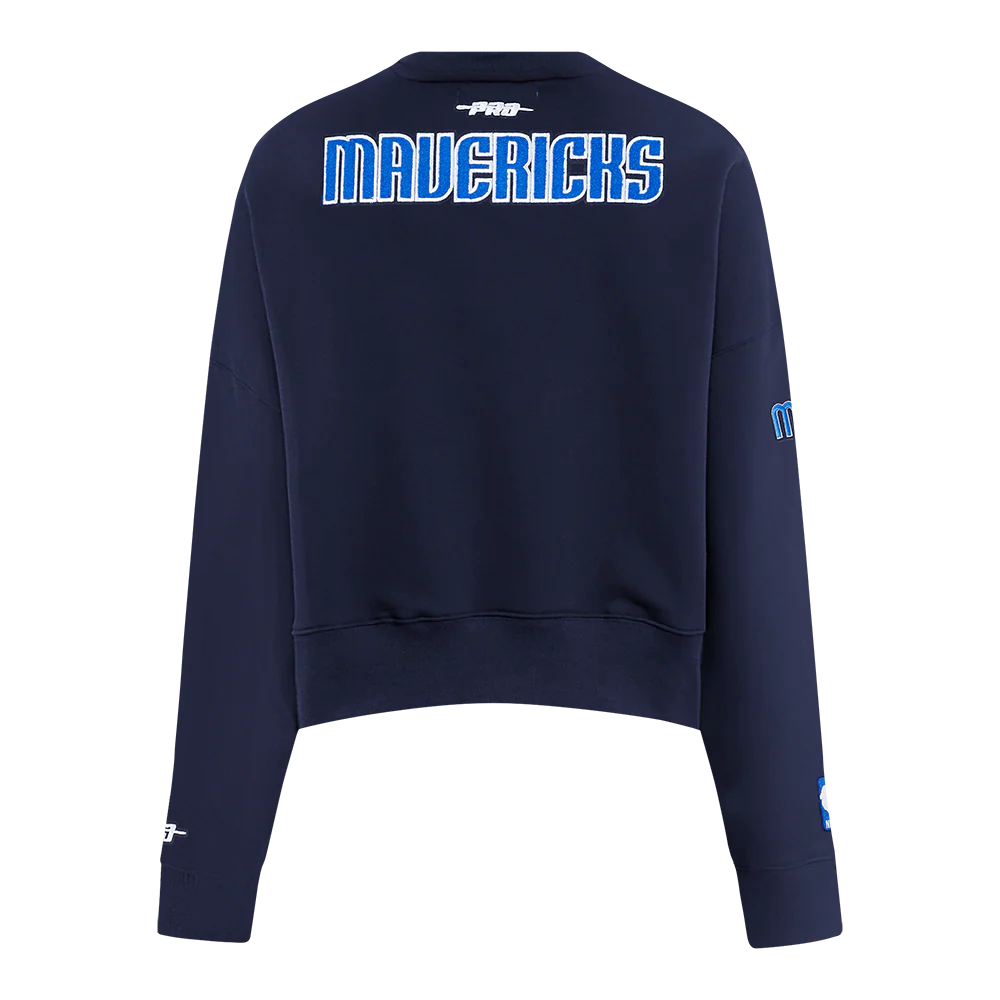 NBA DALLAS MAVERICKS ANTHONY DAVIS #3 CLASSIC PNN WOMEN'S FLC CREWNECK (MIDNIGHT NAVY) - Image 5
