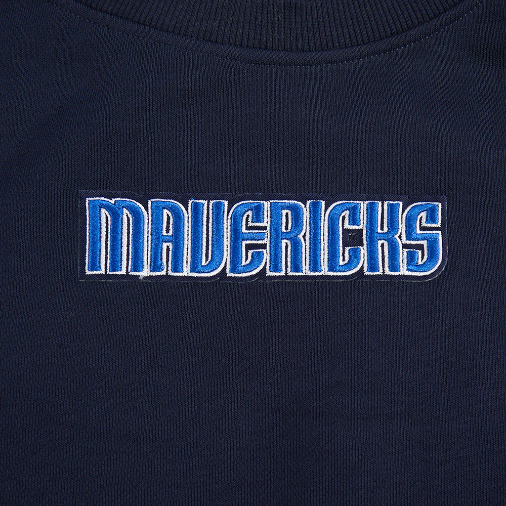 NBA DALLAS MAVERICKS WINGSPAN WOMEN'S FLC CREWNECK V2 (MIDNIGHT NAVY) - Image 10