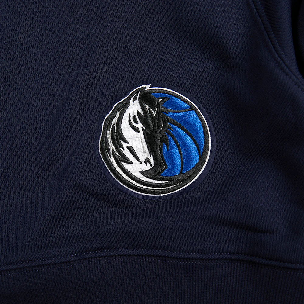 NBA DALLAS MAVERICKS WINGSPAN WOMEN'S FLC CREWNECK V2 (MIDNIGHT NAVY) - Image 13