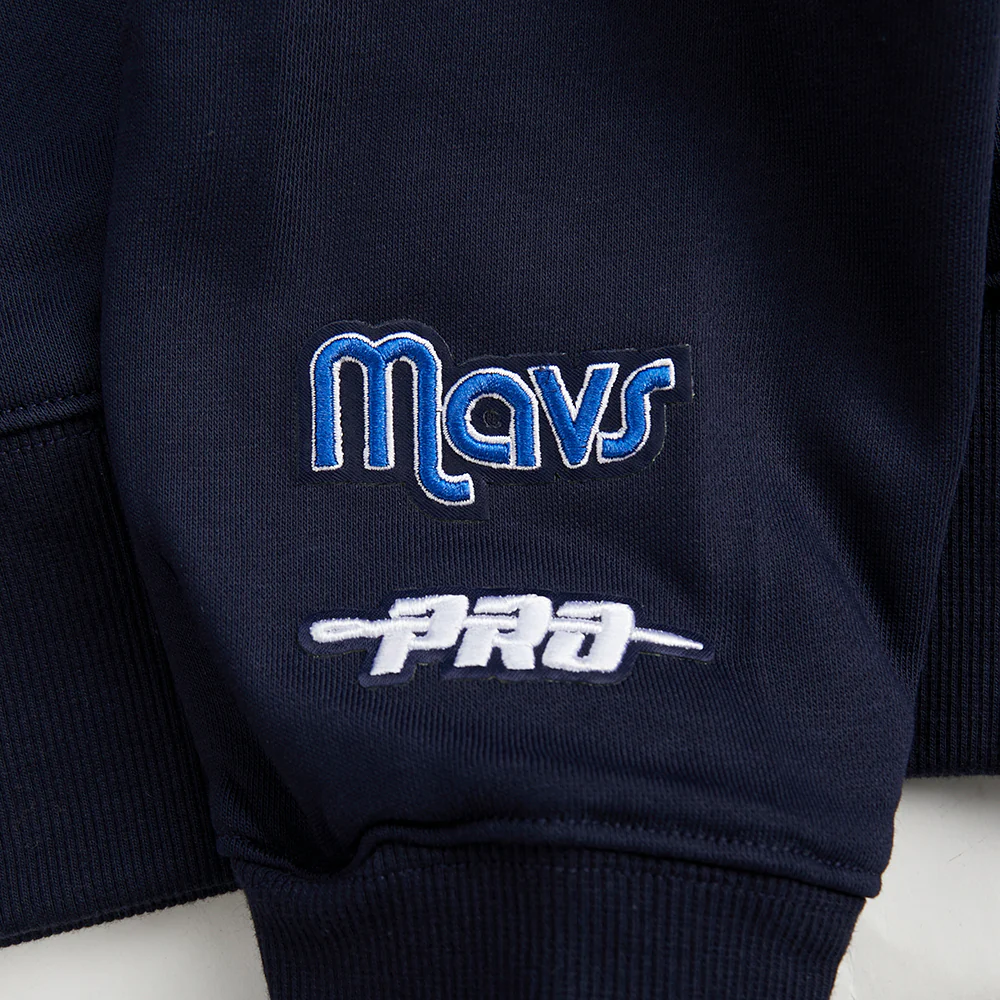 NBA DALLAS MAVERICKS WINGSPAN WOMEN'S FLC CREWNECK V2 (MIDNIGHT NAVY) - Image 15