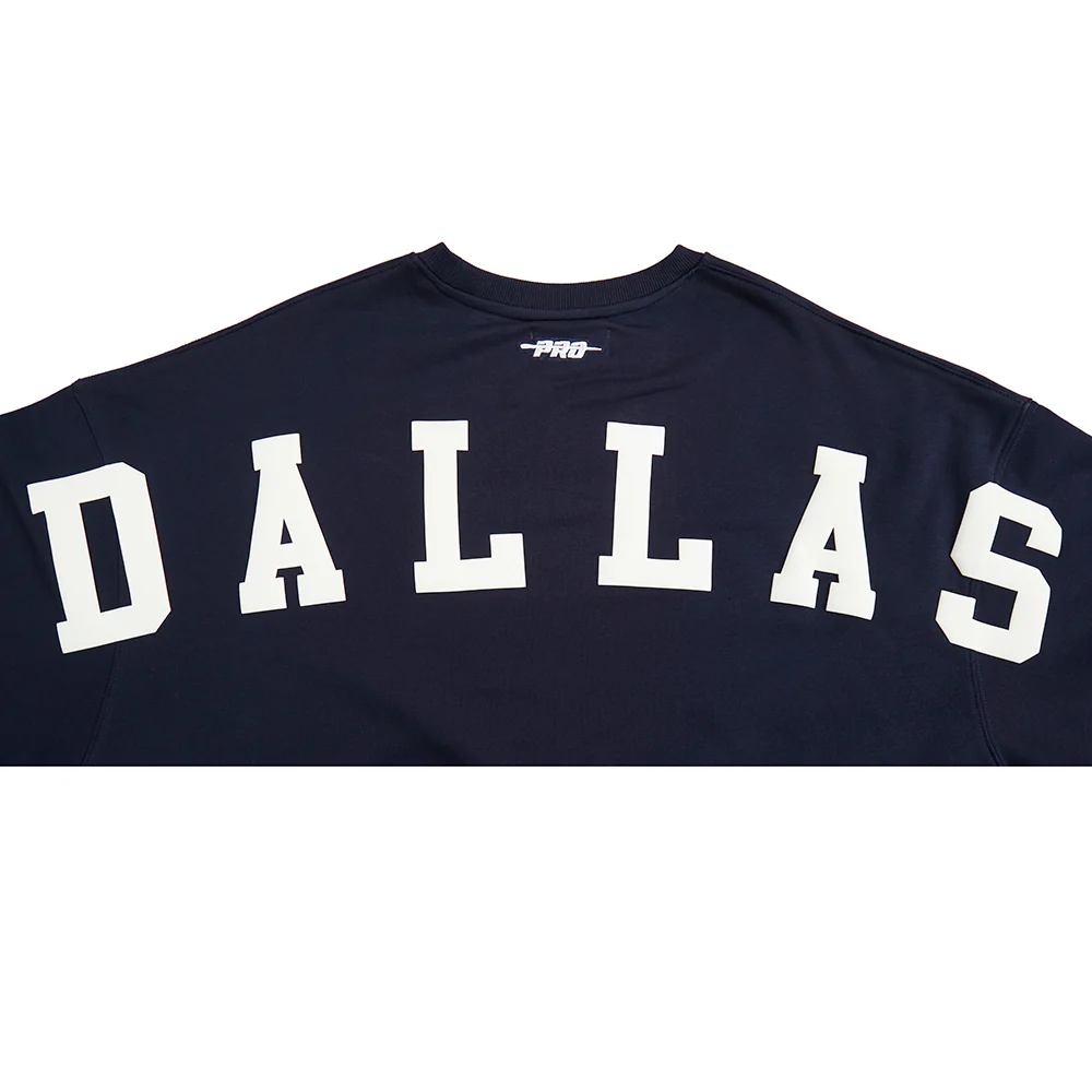 NBA DALLAS MAVERICKS WINGSPAN WOMEN'S FLC CREWNECK V2 (MIDNIGHT NAVY) - Image 8