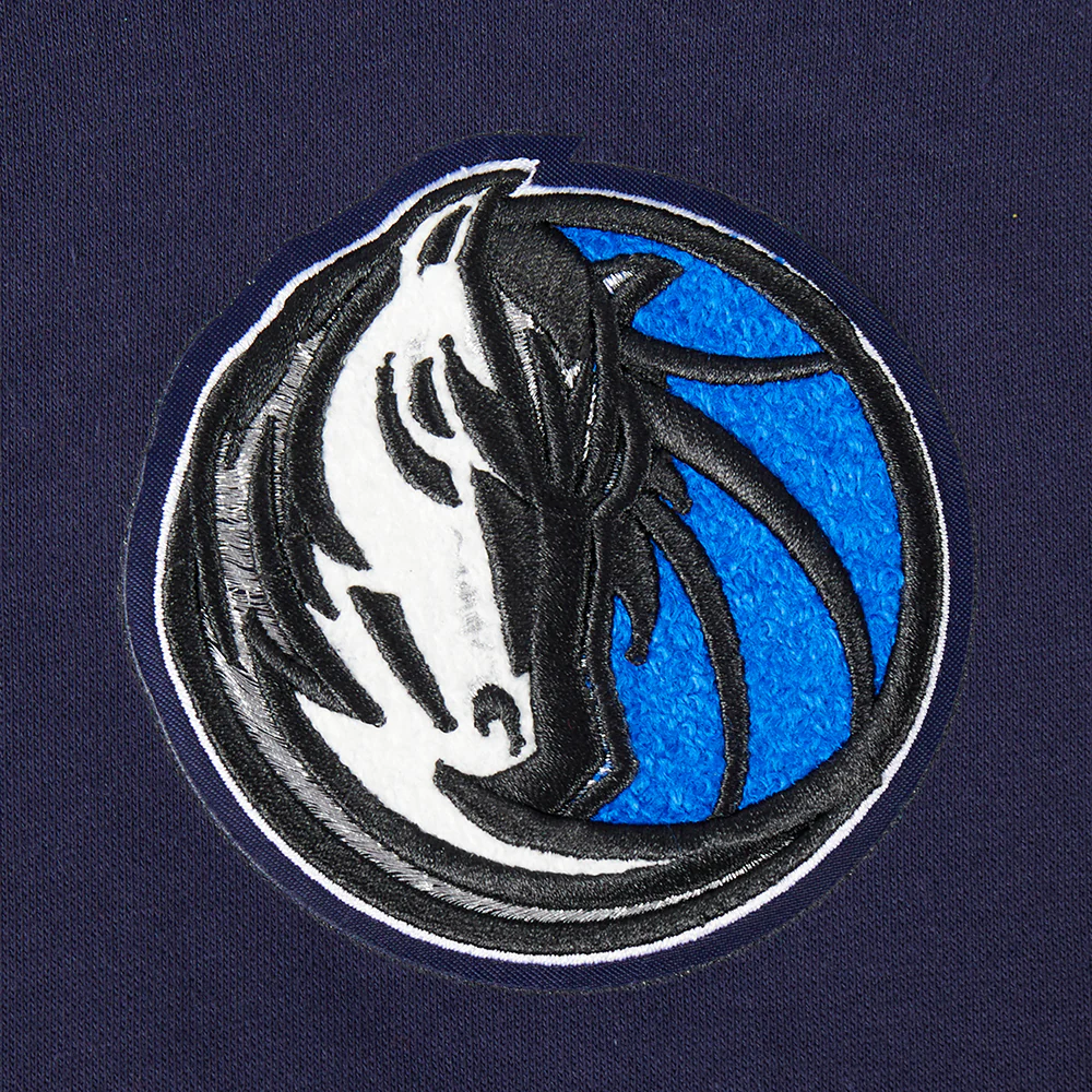NBA DALLAS MAVERICKS RETRO CLASSIC LITTLE BOYS RIB FLEECE PULLOVER HOODIE (MIDNIGHT NAVY) - Image 5