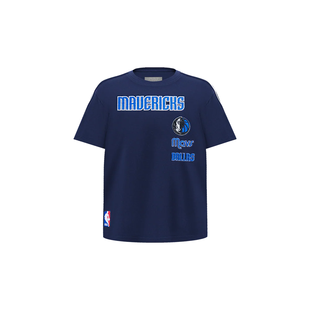 NBA DALLAS MAVERICKS RETRO CLASSIC TODDLER BOYS SHORT SLEEVE TAPING TEE(MIDNIGHT NAVY)