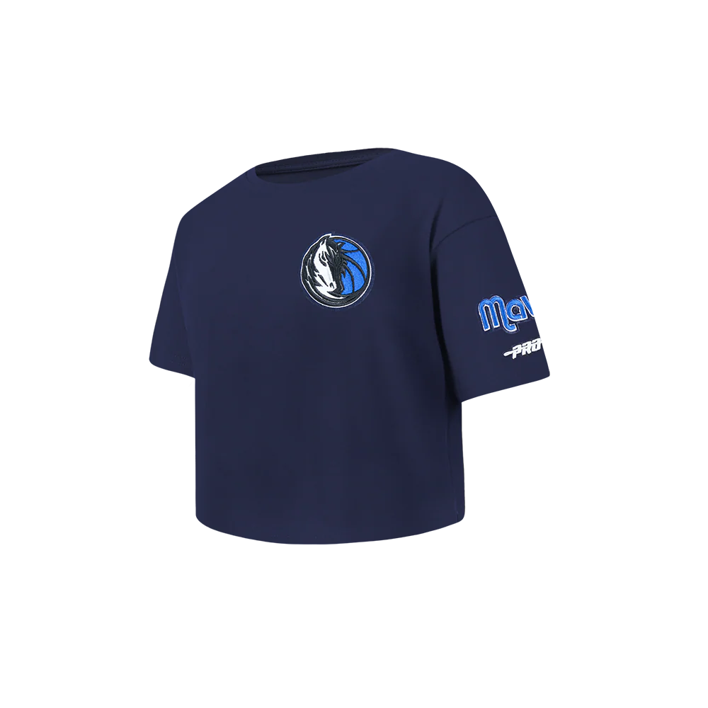 NBA DALLAS MAVERICKS CLASSIC TODDLER GIRLS SHORT SLEEVE BOXY TEE (MIDNIGHT NAVY) - Image 2