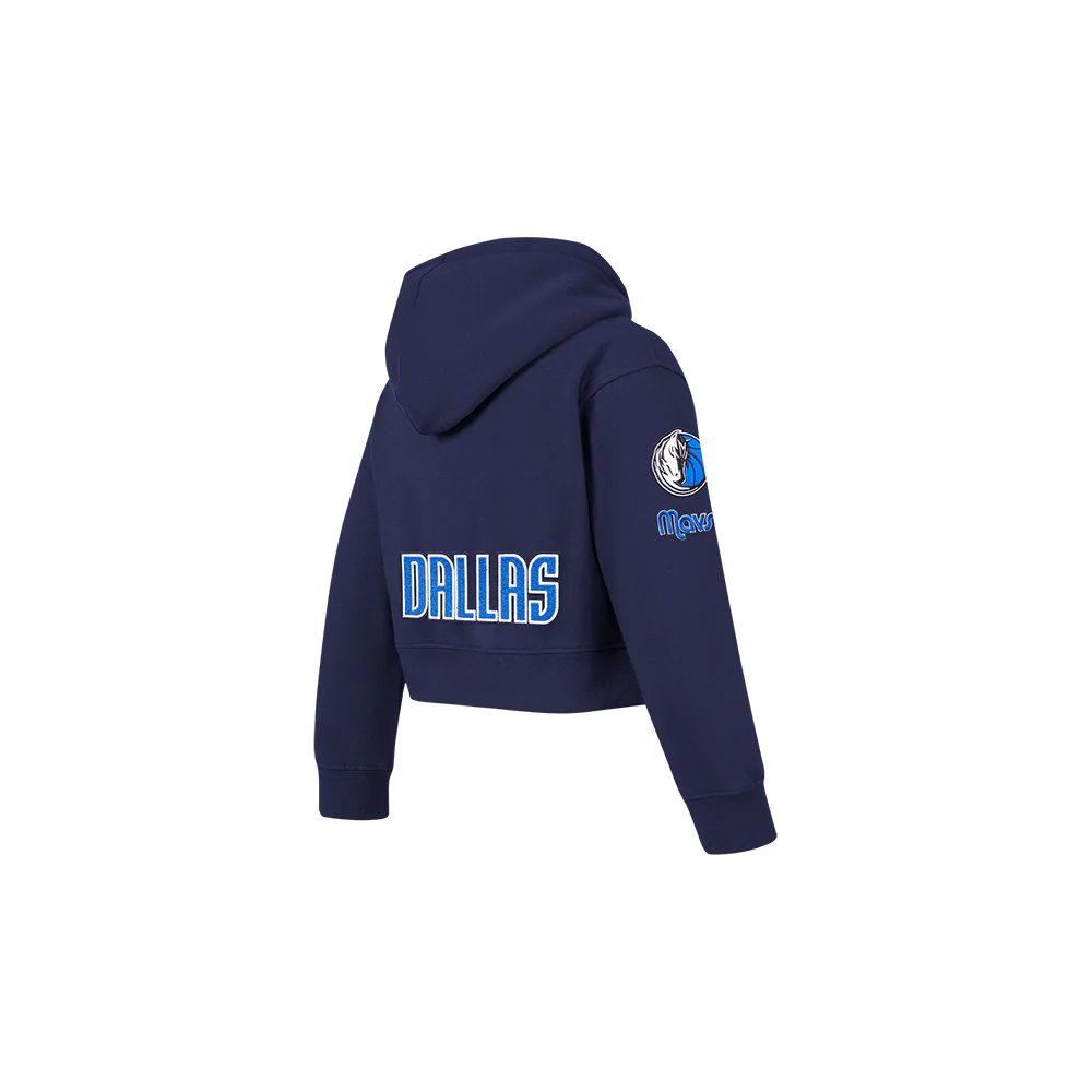 NBA DALLAS MAVERICKS CLASSIC TODDLER GIRLS FLEECE FULL ZIP HOODIE  (MIDNIGHT NAVY) - Image 4