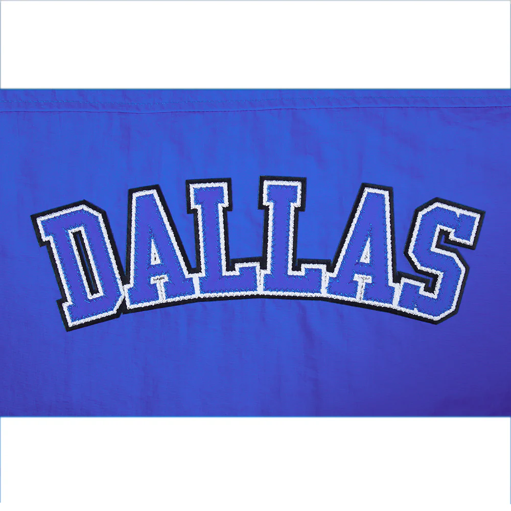 NBA DALLAS MAVERICKS CLASSIC WIND WOVEN WOMEN'S 1/2 JACKET (ROYAL BLUE) - Image 6