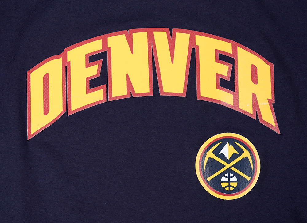 NBA DENVER NUGGETS CLASSIC MESH MEN'S STRIPED TEE (MIDNIGHT NAVY) - Image 5