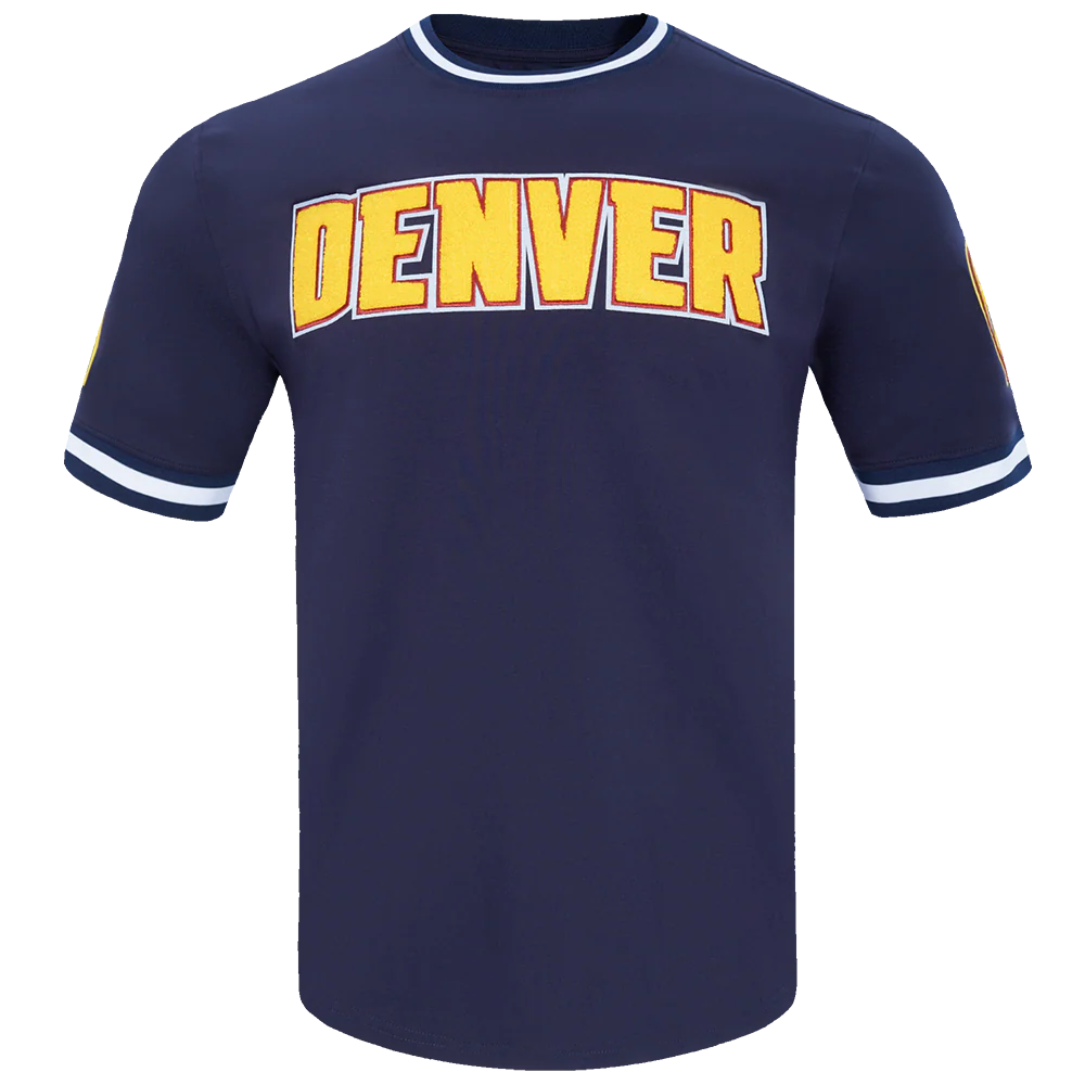 NBA DENVER NUGGETS CLASSIC CHENILLE MEN'S S/S TEE (MIDNIGHT NAVY)