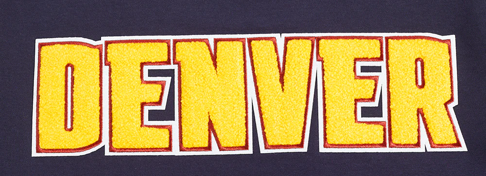 NBA DENVER NUGGETS CLASSIC CHENILLE MEN'S S/S TEE (MIDNIGHT NAVY) - Image 6