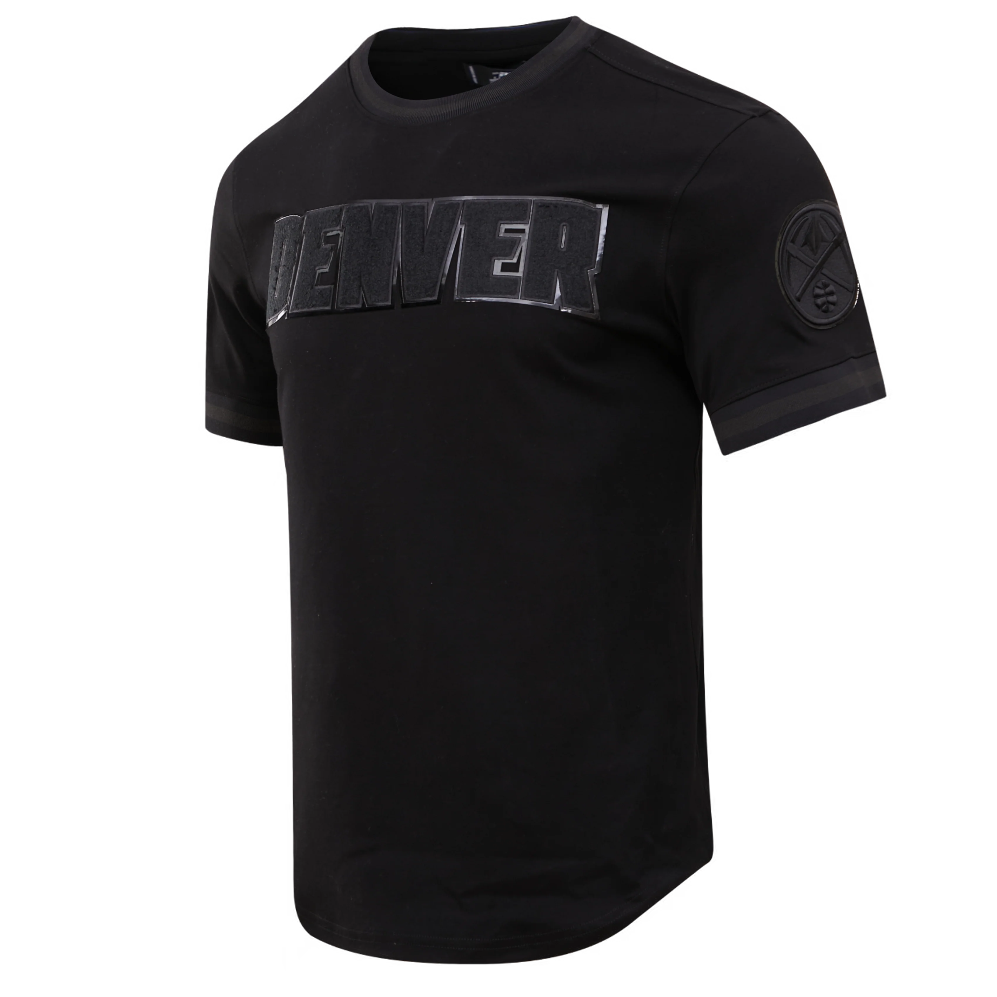 NBA DENVER NUGGETS TRIPLE BLACK MEN'S TEE (TRIPLE BLACK) - Image 4