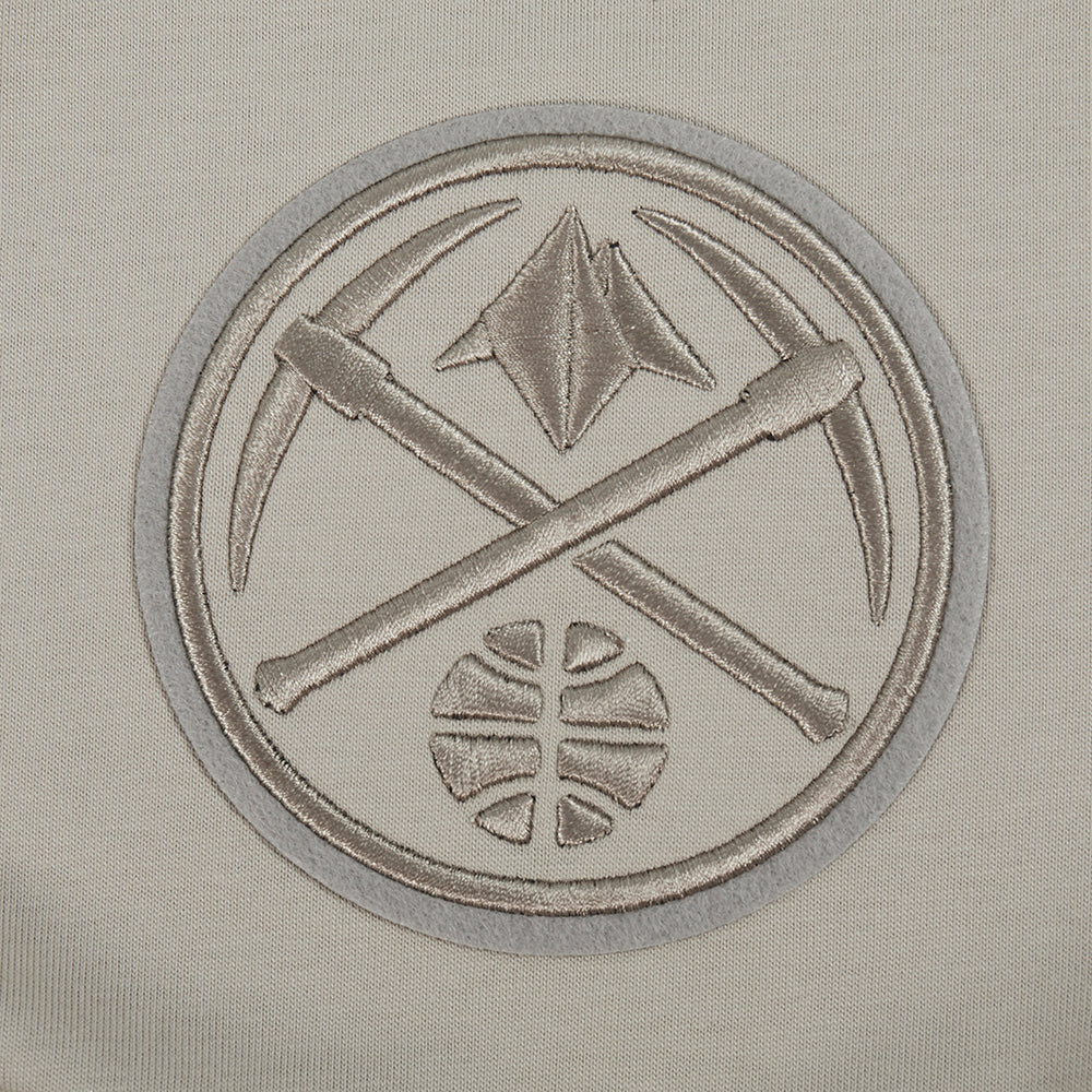 NBA DENVER NUGGETS NEUTRAL MEN'S DROP SHOULDER TEE (TAUPE) - Image 11