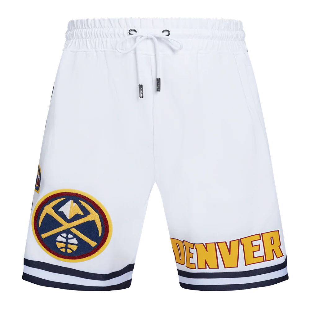 NBA DENVER NUGGETS CLASSIC CHENILLE MEN'S SHORT (WHITE) - Image 2