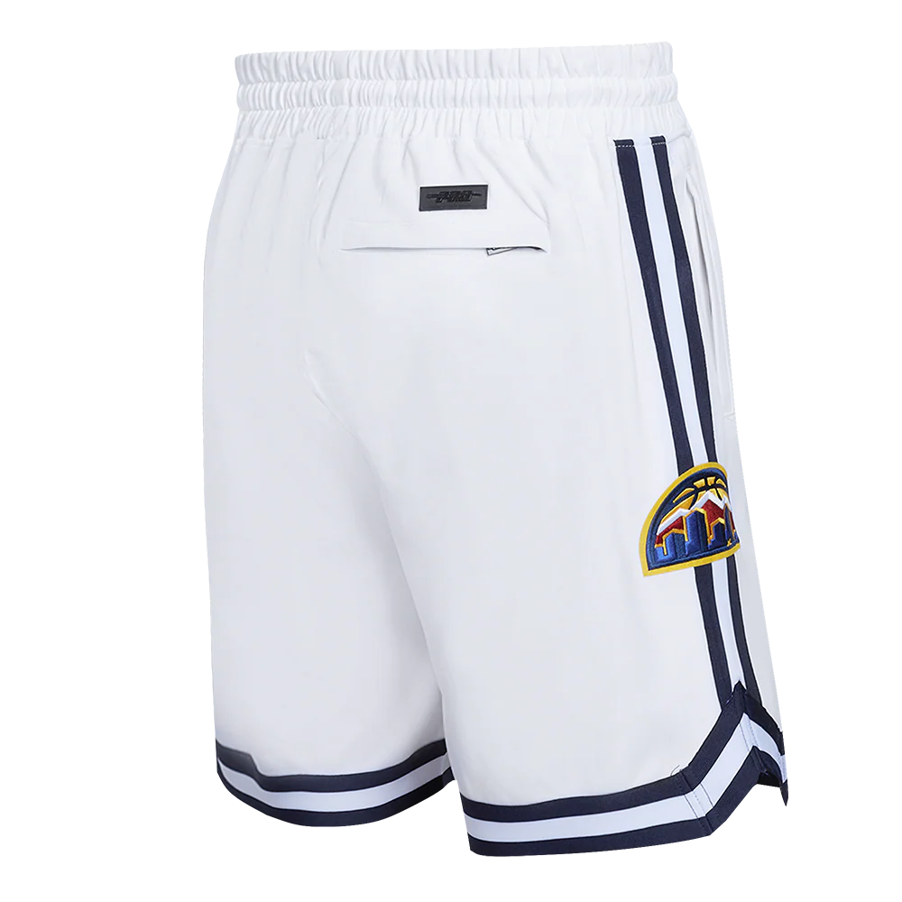 NBA DENVER NUGGETS CLASSIC CHENILLE MEN'S SHORT (WHITE) - Image 3