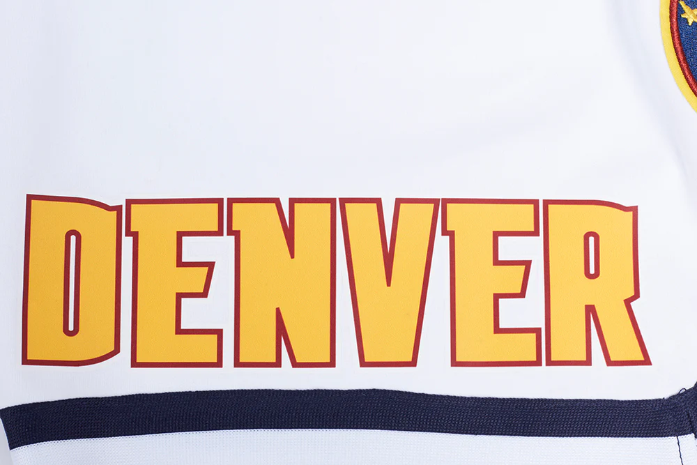 NBA DENVER NUGGETS CLASSIC CHENILLE MEN'S SHORT (WHITE) - Image 5