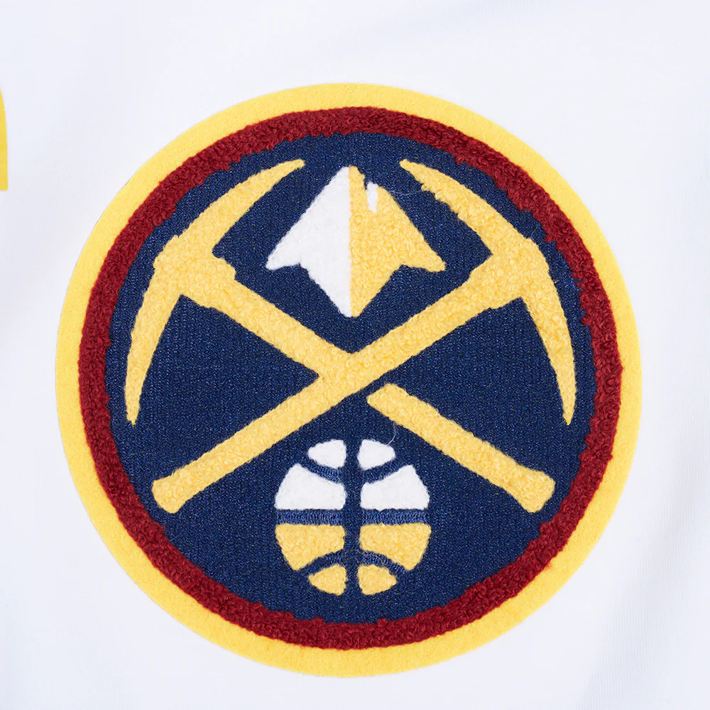NBA DENVER NUGGETS CLASSIC CHENILLE MEN'S SHORT (WHITE) - Image 7